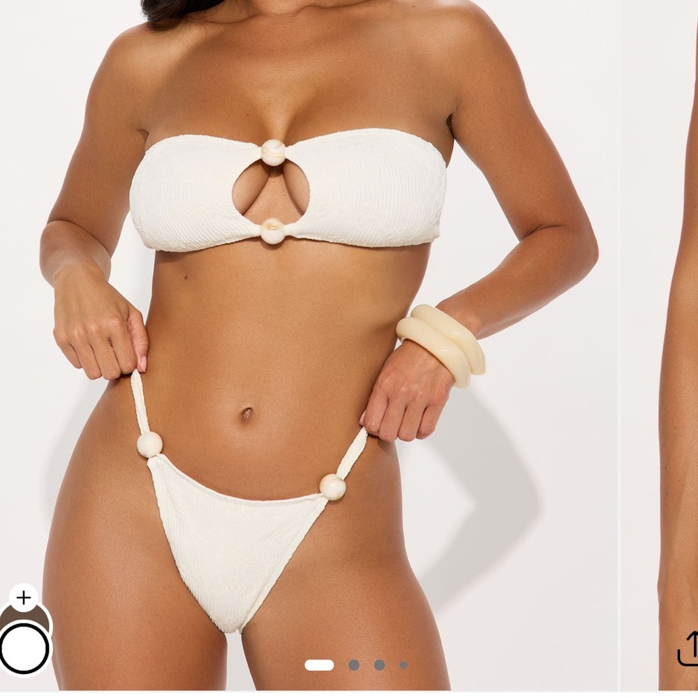 Fashion Nova White Bikini Set